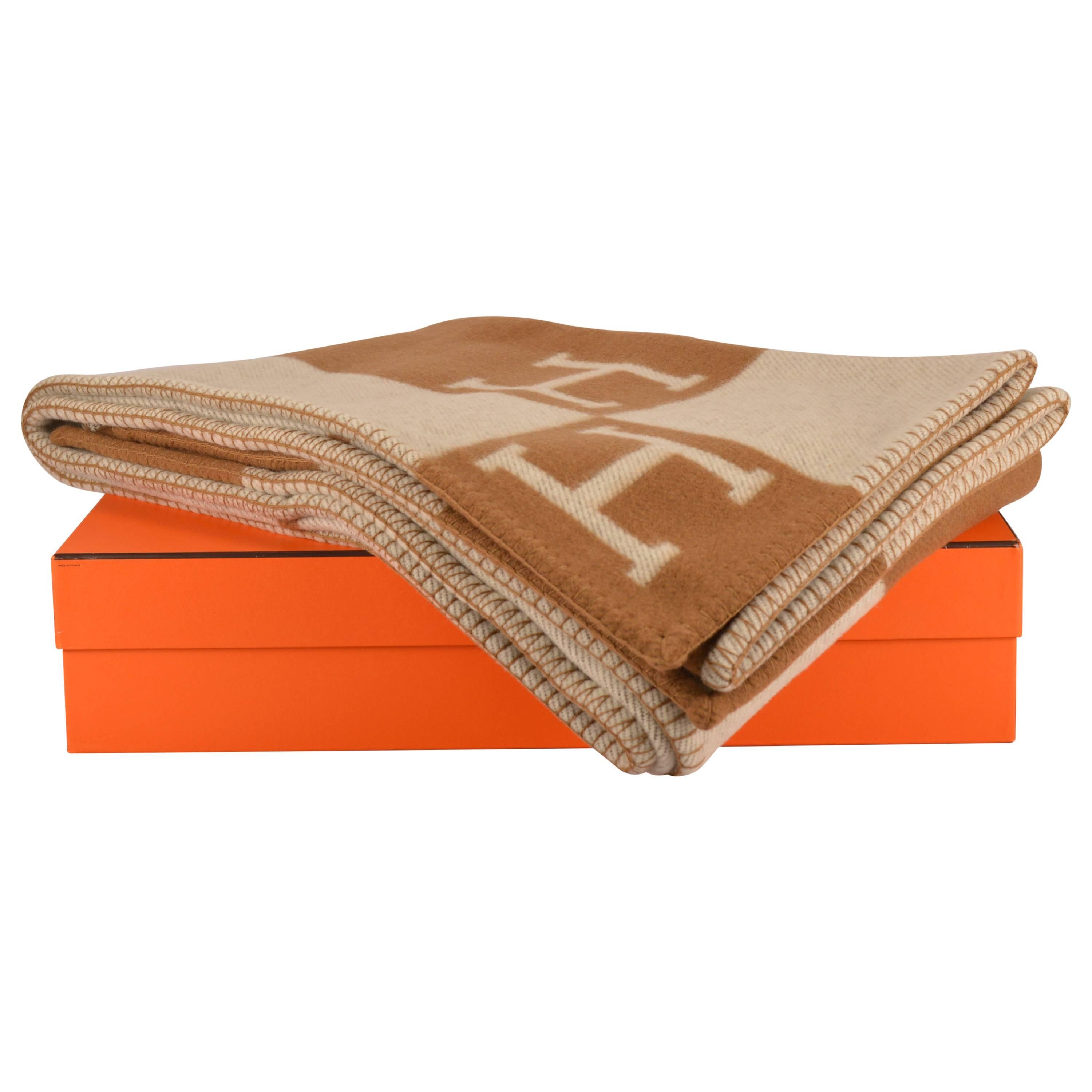 Hermes Avalon Blanket Avalon Ecru Camel 2015