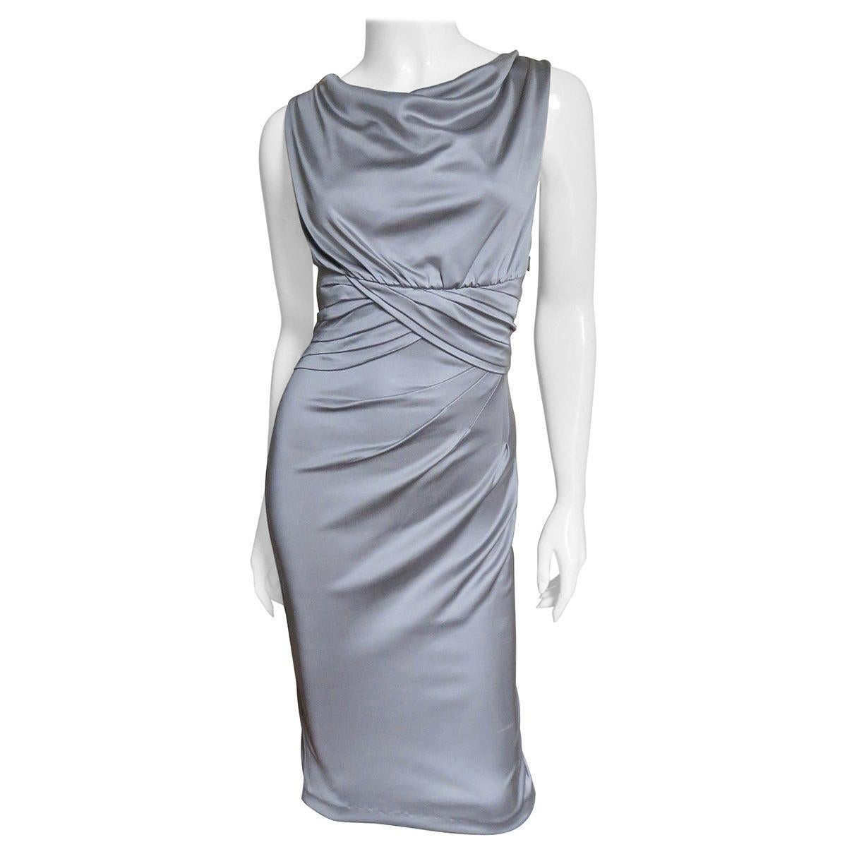 Valentino Silk Jersey Bodycon Dress For Sale