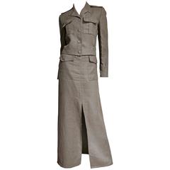 Vintage Valentino Linen Jacket & Skirt 12
