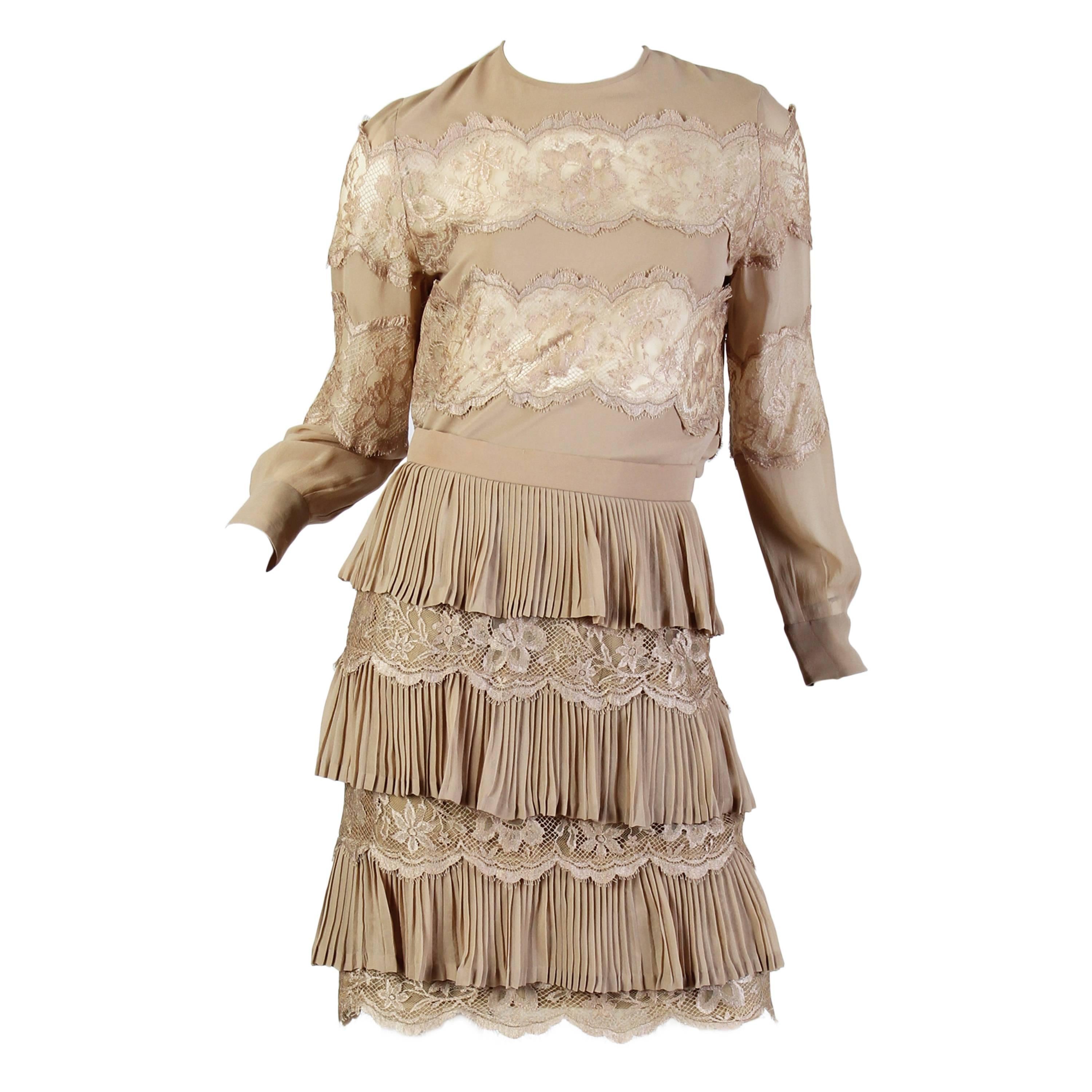 Valentino Boutique Lace Blouse and Skirt
