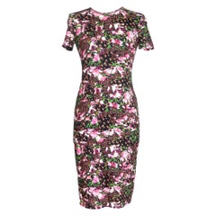 Givenchy Dress Lush Floral Fitted Sheath 42 / 6  New