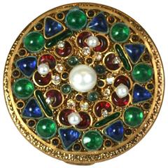 Maison Gripoix Byzantine Poured Glass Compact 7