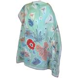Jean Desses Floral Silk Scarf