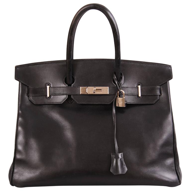 Hermes Black Birkin Bag, 35 cm at 1stDibs