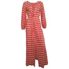 Estevez by Eva Gabor for Saks Fifth Avenue Long Lounge Dress Size 6. 