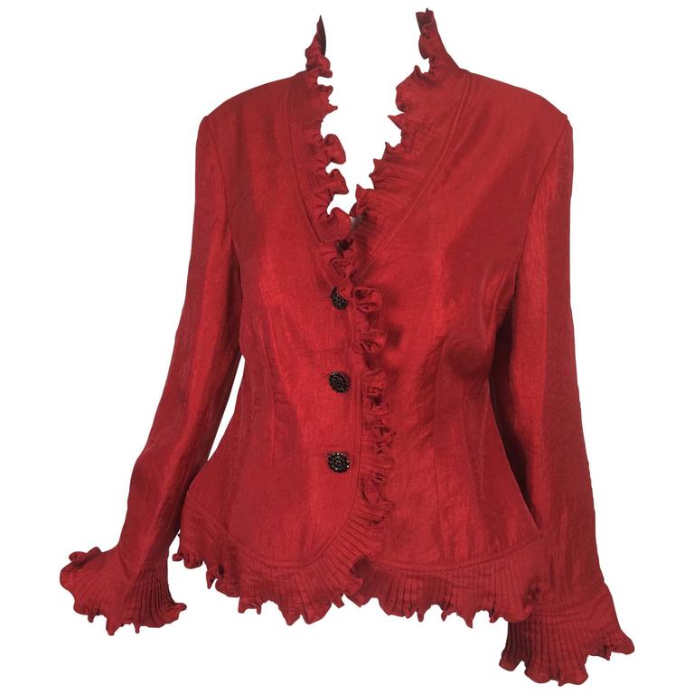 red evening jacket