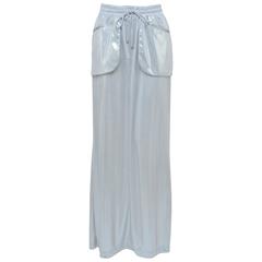 CHANEL Runway Spring 2012 Silver Skirt 36 New 5