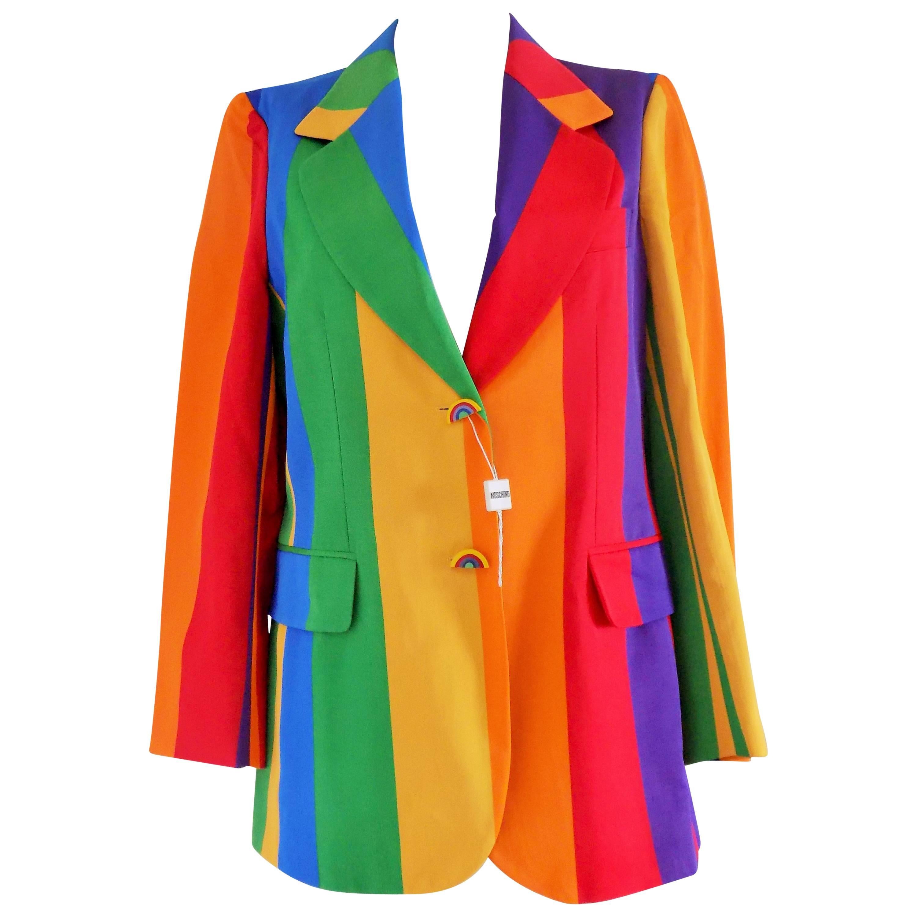 1970s Iconic Moschino Rainbow jacket