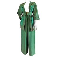 1960s Christian Dior Coordonnés Green suit NWOT