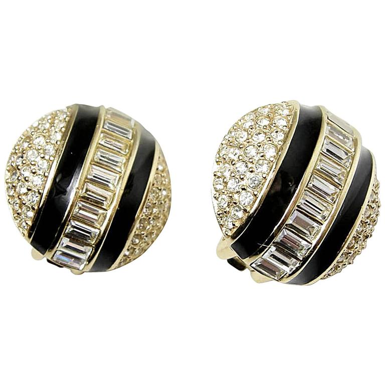 Vintage Christian Dior Clip Earrings at 1stDibs chr dior earrings, chr. dior clip on earrings