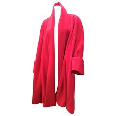 Chanel Hot Pink Swing Coat - 100% Cashmere