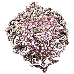 Christian Lacroix Vintage Massive Heart Brooch and Pendant 5