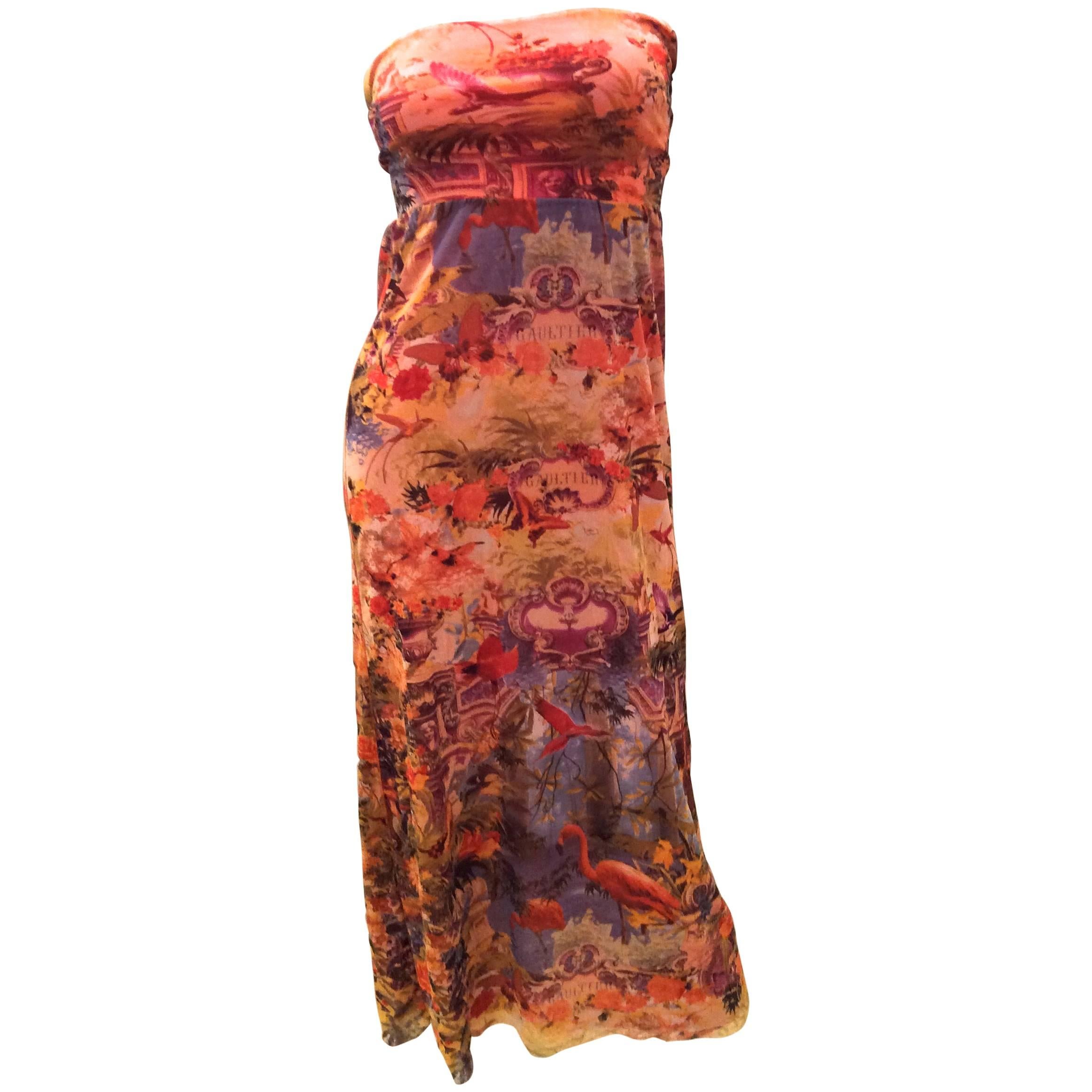 Jean Paul Gaultier Soleil Summer Skirt / Sun Dress For Sale