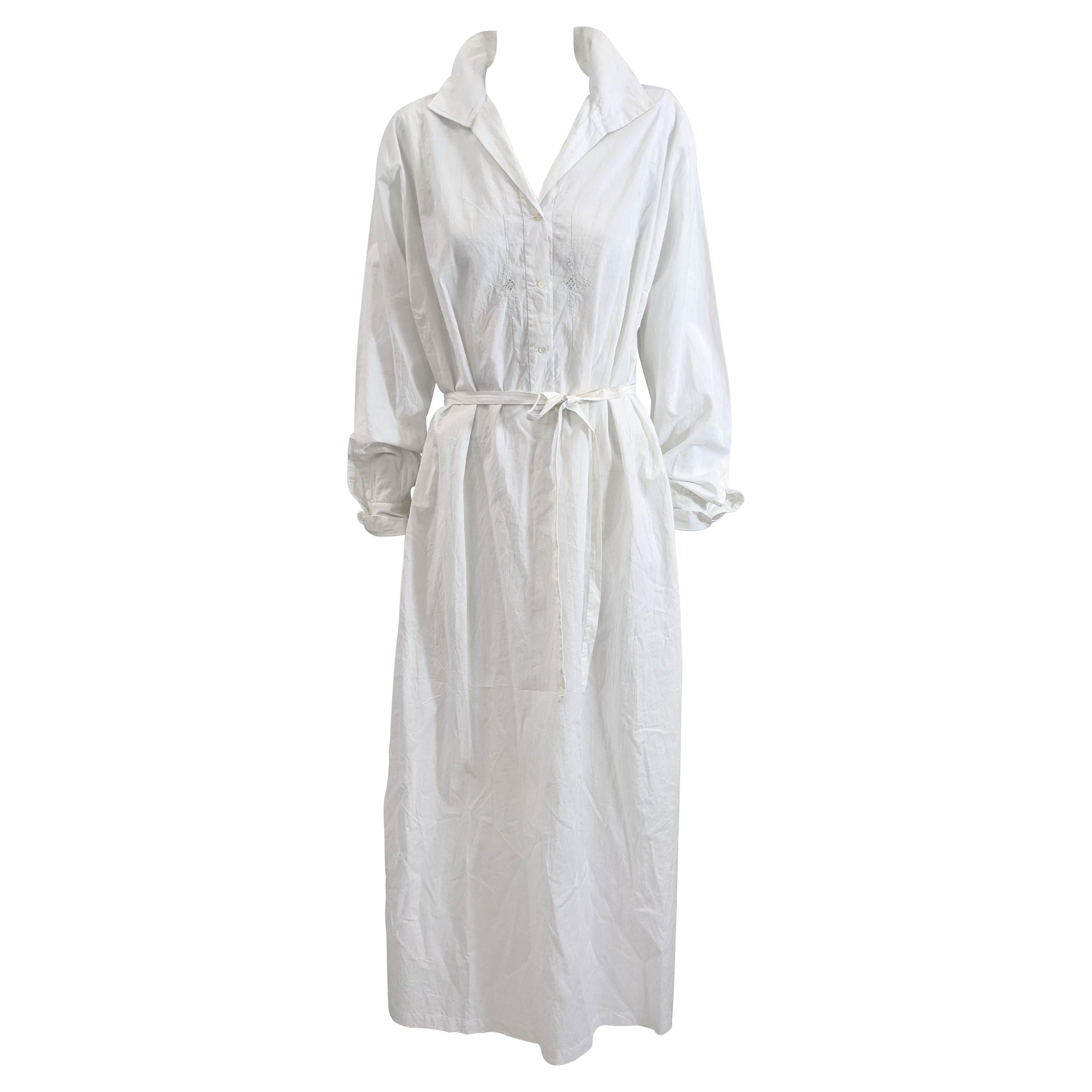 French Cotton Batiste Dress For Sale at 1stDibs