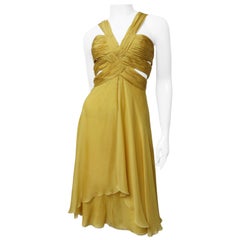 Valentino Vestido de Seda con Recortes SS 2007
