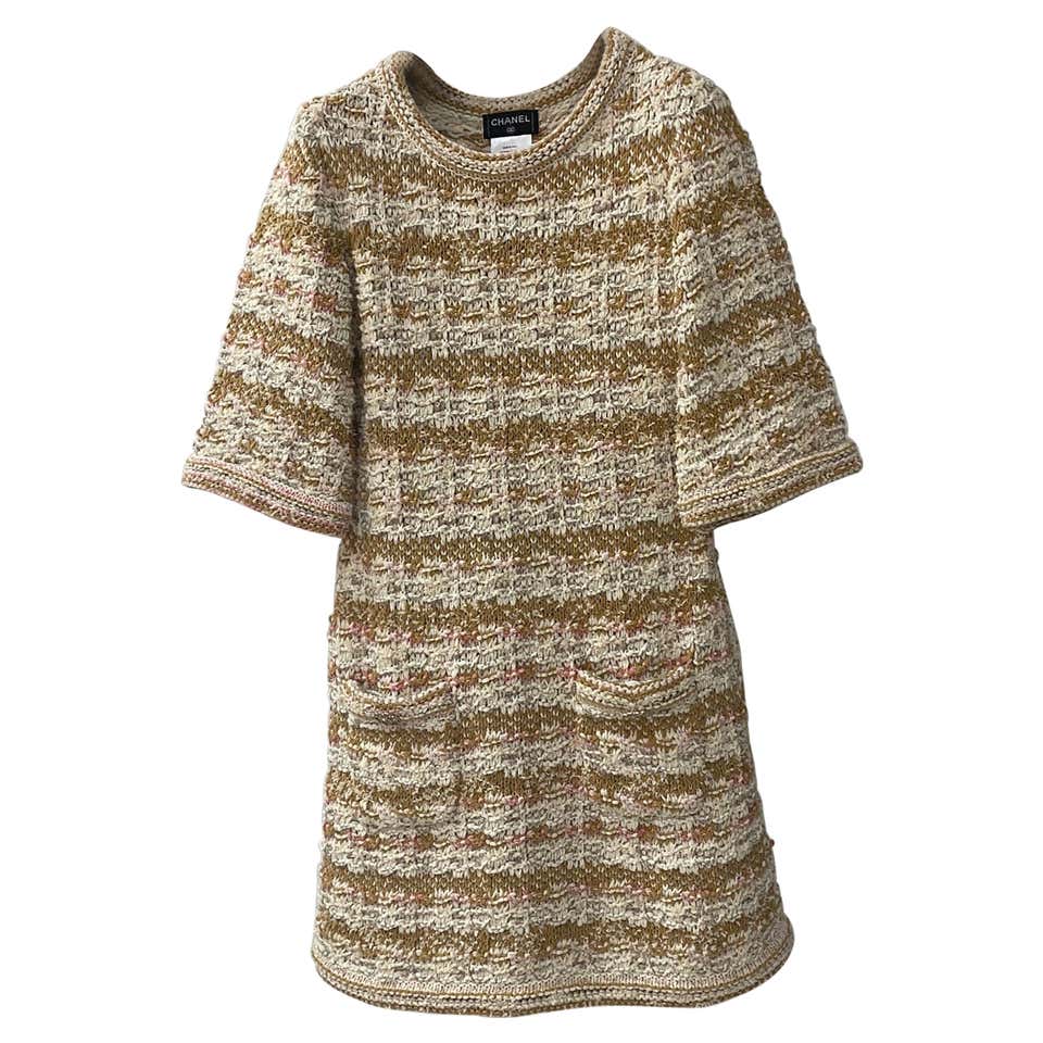 1960s Carl Schroder London Banded Colours Silk Mouseline Mini Dress at ...