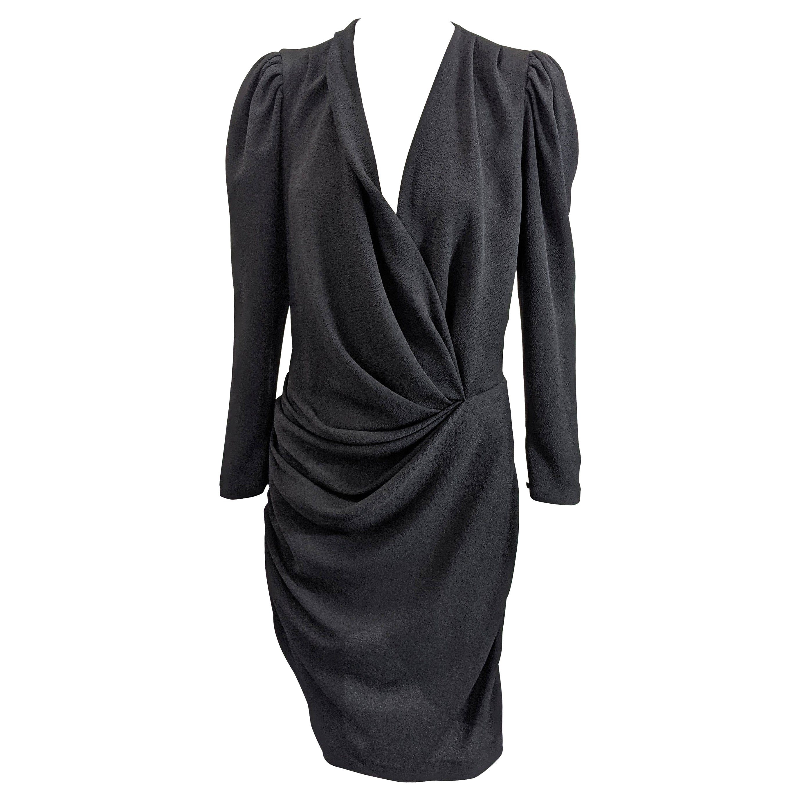 Balenciaga Draped Jersey Dress For Sale at 1stDibs