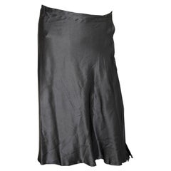 Lanvin Summer 2004 Grey Silk Skirt