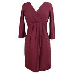 Max & Co Burgundy Viscose A Line Sheath Dress