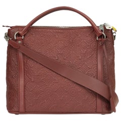 Antheia in burgundy leather