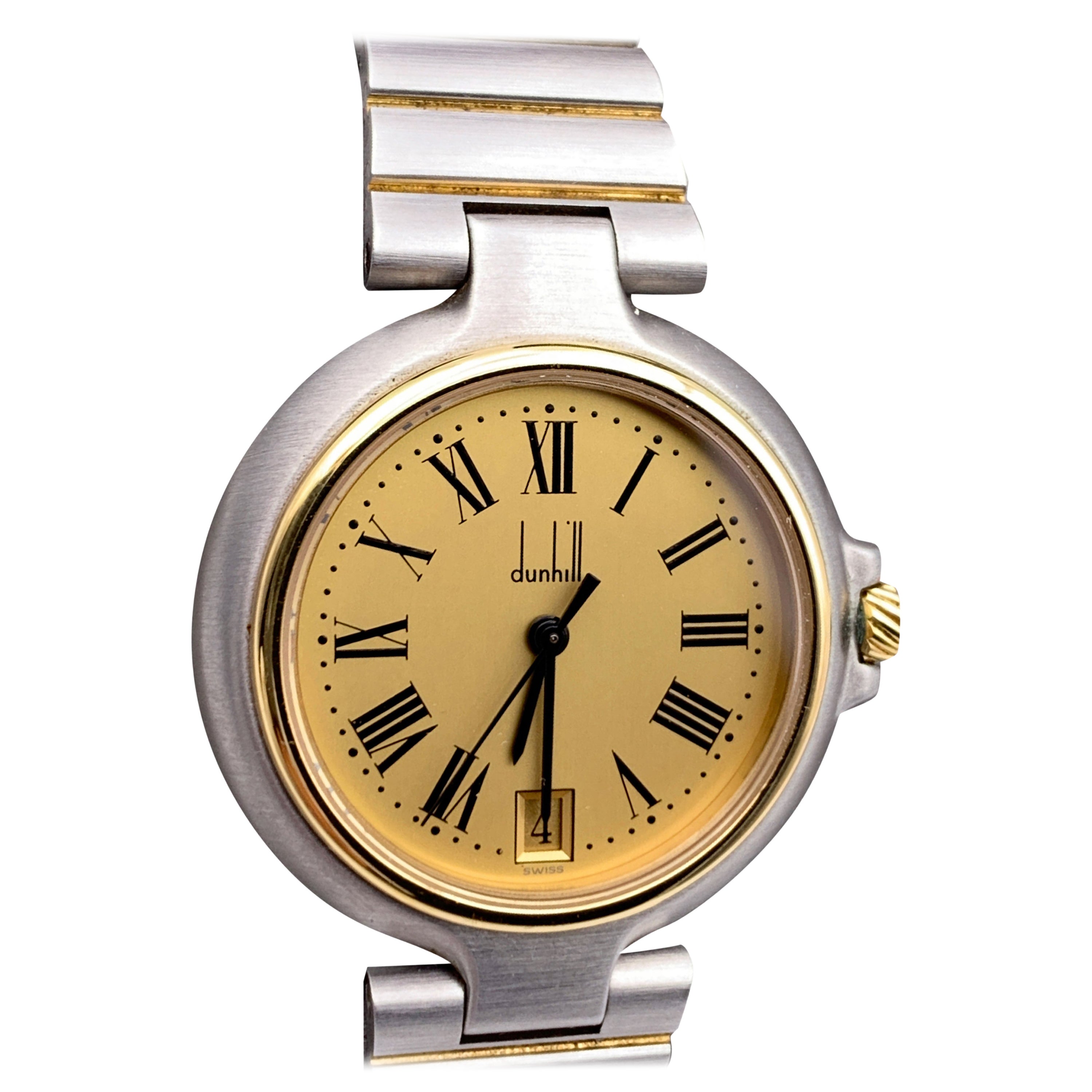 mother Continental label Dunhill Vintage Stainless Steel Millenium Unisex Wrist Watch For Sale at  1stDibs