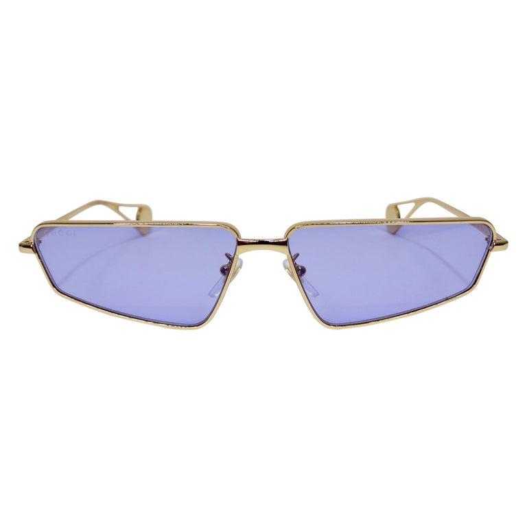 Gafas de sol Gucci Cat Eye azules en venta en 1stDibs