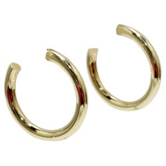 14k Gold Saks Fifth Avenue Hoops 