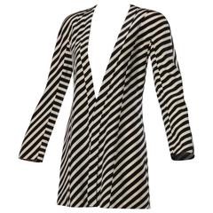 Giorgio Armani Vintage 90s Striped Silk Jacket