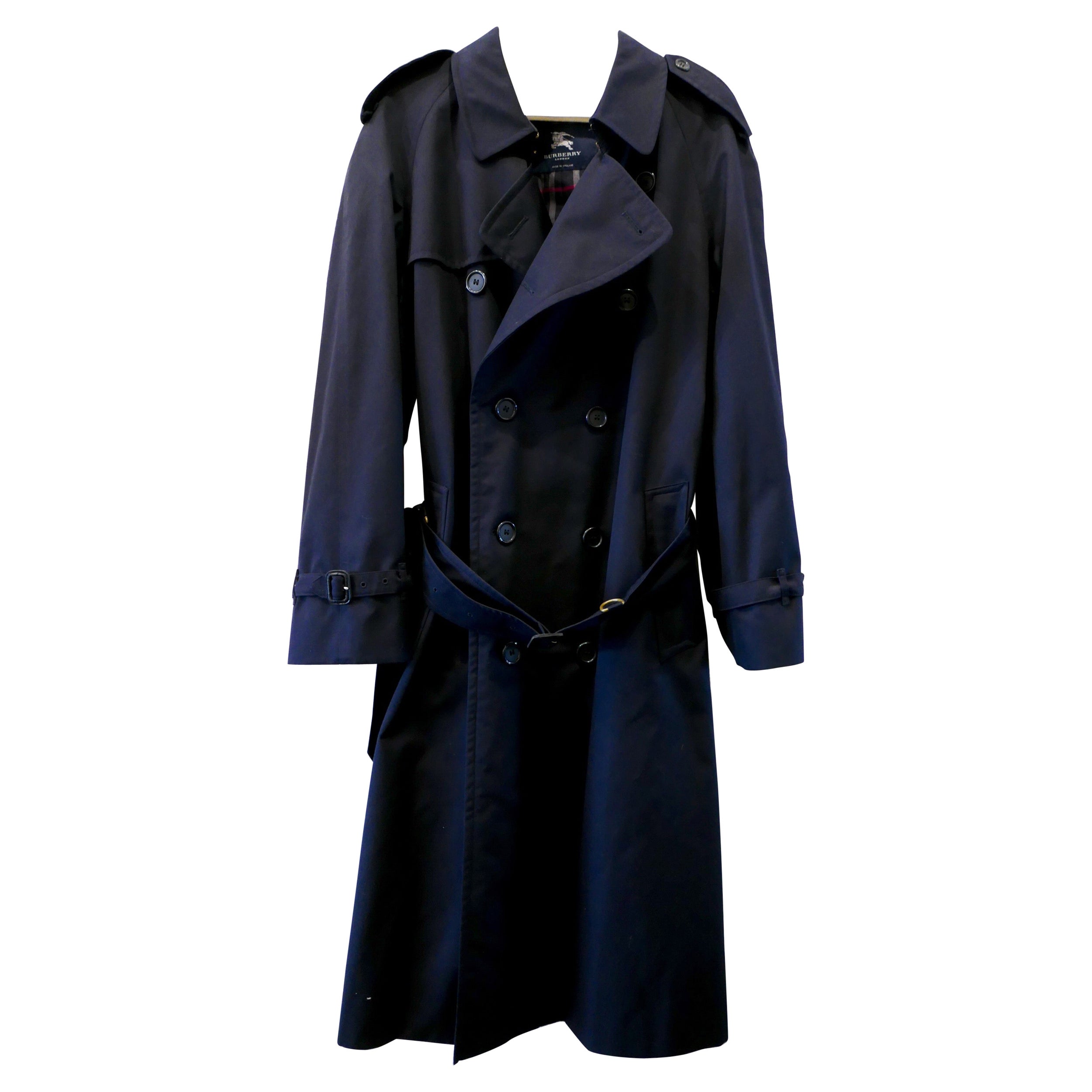 Burberry Men's Navy Trench (New without Tag) at 1stDibs