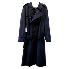 Used Burberry Men's Navy Trench Coat (New without Tag)