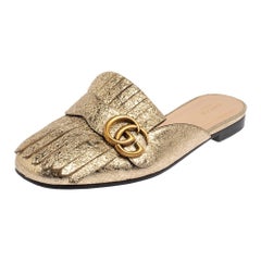 GG Marmont Sandals Designer By Gucci Size: 8.5 (IT 38.5)