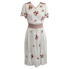 Hungarian Embroidered Batiste Dress