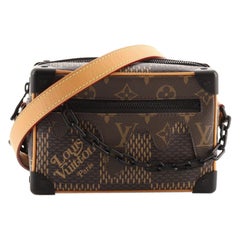 Top quality 1:1, real leather, Louis Vuitton Mini Soft Trunk