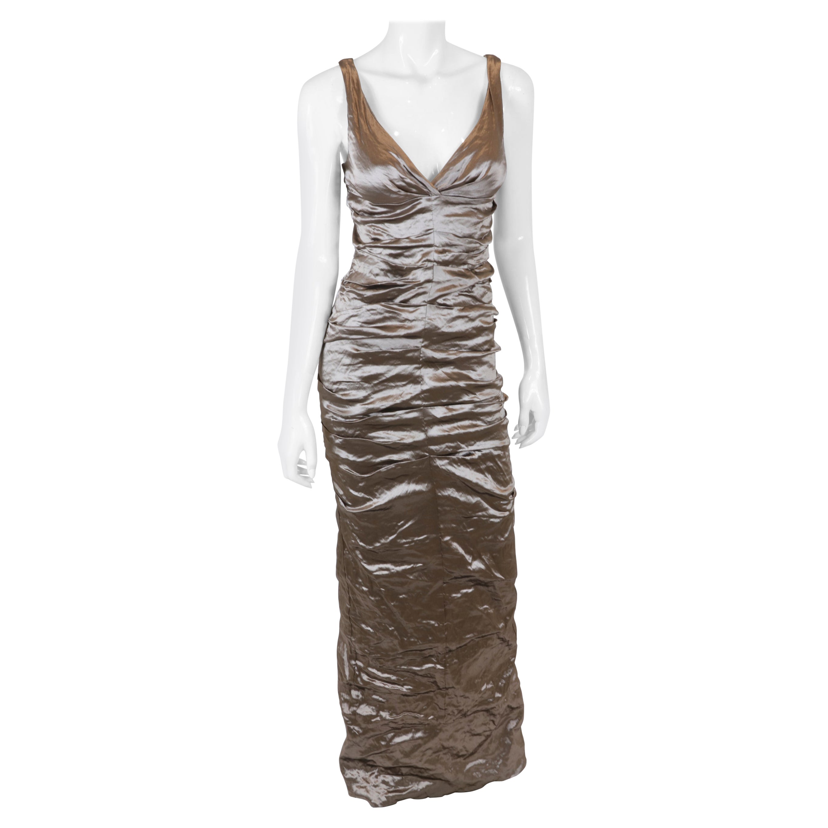 Women's Nicole Miller Bronze Size 6 Dress