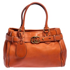 Gucci Fourre-tout GG moyen en cuir orange