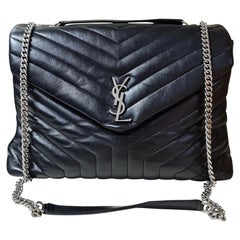 Loulou Yves Saint Laurent Lou lou bag Black Varnish ref.535900