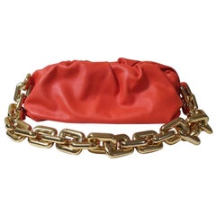 Bottega Veneta The Chain Pouch leather clutch bag