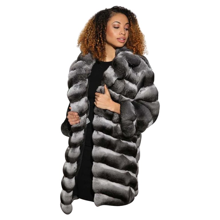 Brand New Chinchilla Fur Coat Size M, Real Fur Coat Cost
