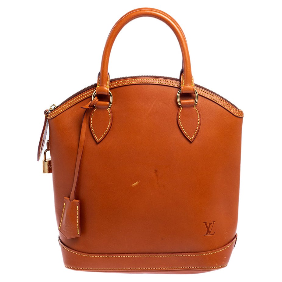 Louis Vuitton Caramel Nomade Leather Vertical Lockit Bag