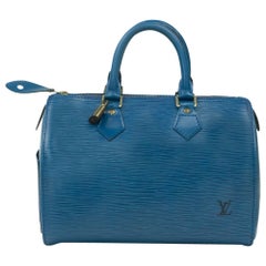 Louis Vuitton, Speedy in blue leather