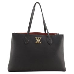 Sold at Auction: Louis Vuitton, Louis Vuitton - NEW LV Lockme Shopper -  Black Leather Shoulder Bag / Tote