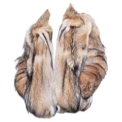 Used Brand new men's coyote fur coat size L