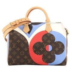 Louis Vuitton Speedy Bandouliere Bag Limited Edition Game On Monogram Canvas 30