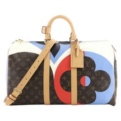 Louis Vuitton Keepall Bandouliere Tasche Limited Edition ‚Game On‘ Monogramm Segeltuch 45