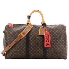 Louis Vuitton Keepall Bandouliere Bag Limited Edition Patchwork Monogram Canvas 