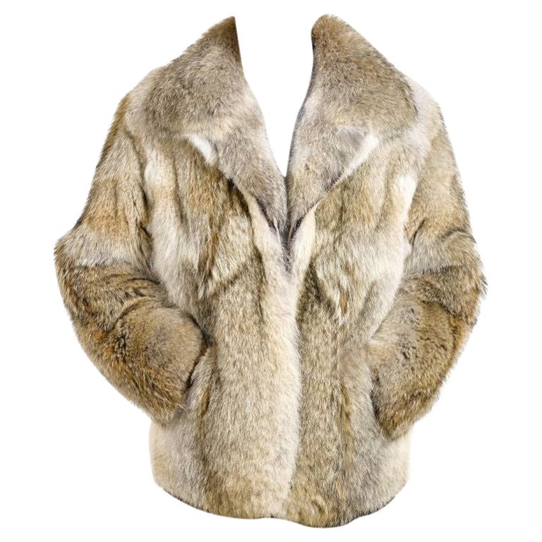 Coyote Fur Coat Size L For At 1stdibs, Coyote Fur Coat Hood