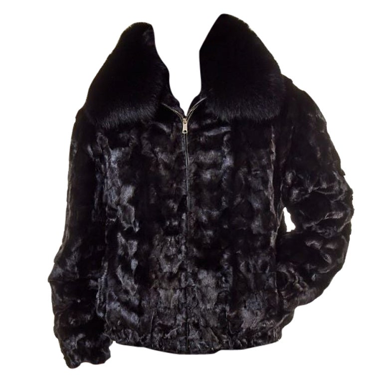 Brand new men's mink fur coat size L For Sale