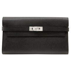 Hermès Black Epsom Kelly Wallet 