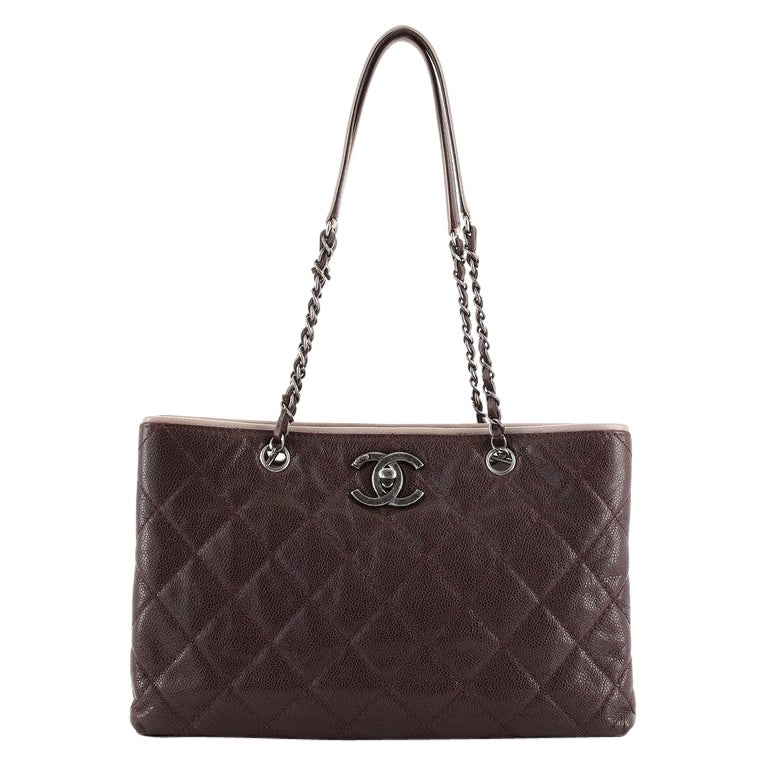 Chanel Be Caviar Tote Quilted Caviar Medium