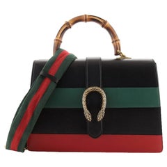 Gucci Dionysus Bamboo Top Handle Bag Colorblock Leather Large